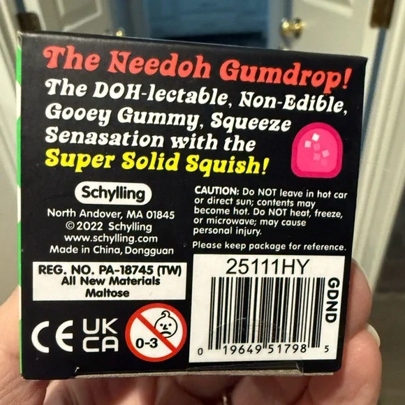 NeeDoh Gumdrop Super Solid Purple Squish. TIKTOK favorite. - Picture 5 of 5